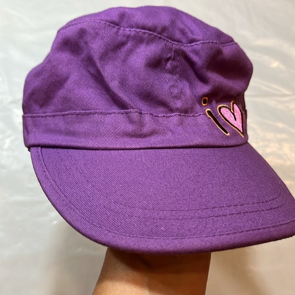 GIRL SCOUTS cap I LOVE Cookies PURPLE HAT adjustable I ❤️ Samoas canvas fits 8+ - Picture 3 of 10